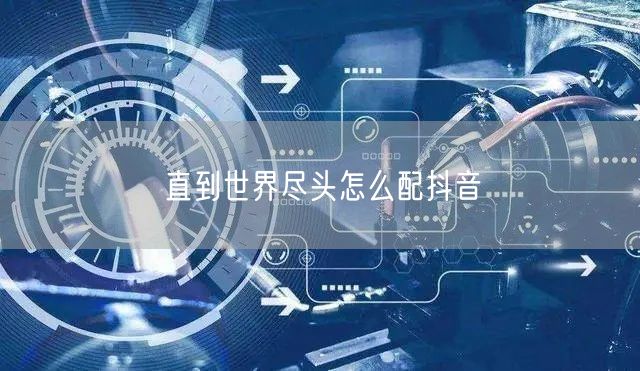 直到世界尽头怎么配抖音