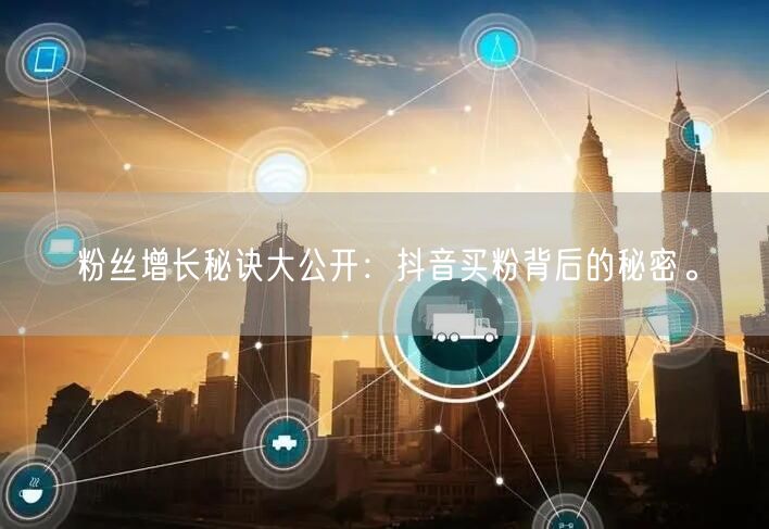 粉丝增长秘诀大公开：抖音买粉背后的秘密。