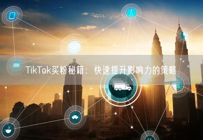 TikTok买粉秘籍：快速提升影响力的策略