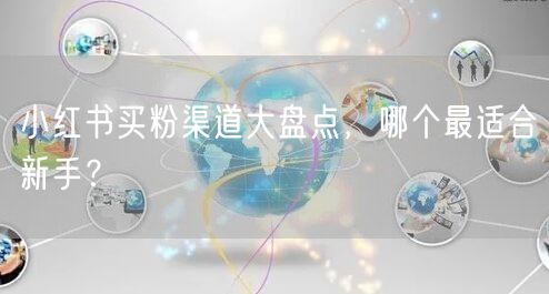 小红书买粉渠道大盘点，哪个最适合新手？