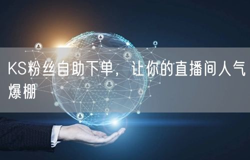 KS粉丝自助下单，让你的直播间人气爆棚