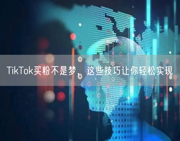 TikTok买粉不是梦，这些技巧让你轻松实现