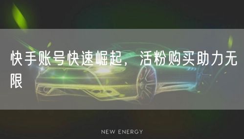 快手账号快速崛起，活粉购买助力无限