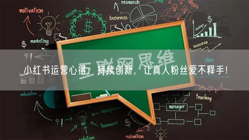 小红书运营心得：持续创新，让真人粉丝爱不释手！