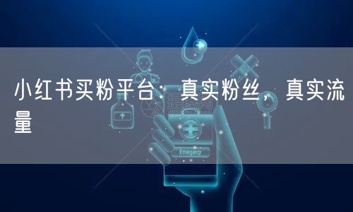 小红书买粉平台：真实粉丝，真实流量