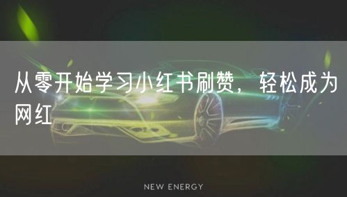 从零开始学习小红书刷赞，轻松成为网红