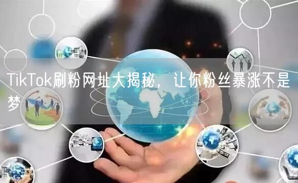 TikTok刷粉网址大揭秘，让你粉丝暴涨不是梦