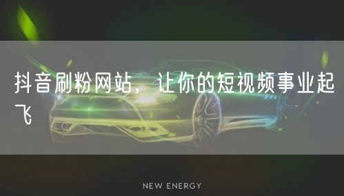 抖音刷粉网站，让你的短视频事业起飞