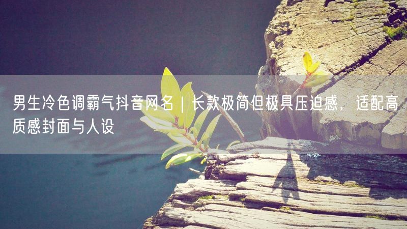 男生冷色调霸气抖音网名｜长款极简但极具压迫感，适配高质感封面与人设