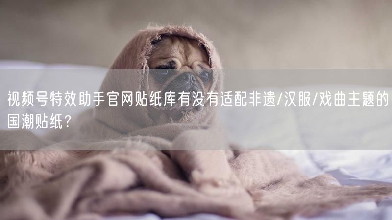 视频号特效助手官网贴纸库有没有适配非遗/汉服/戏曲主题的国潮贴纸？
