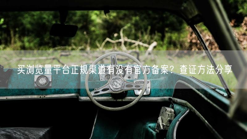 买浏览量平台正规渠道有没有官方备案？查证方法分享