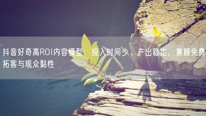 抖音好奇高ROI内容模型：投入时间少、产出稳定，兼顾免费拓客与观众黏性